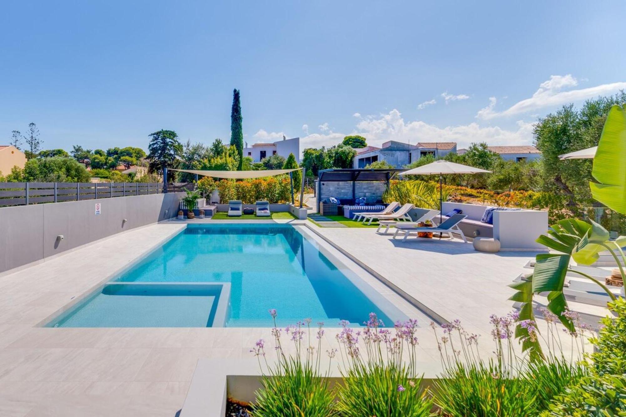 Villa Ampelaki - Premium Villa With Heated Pool Kounoupidhianá Exterior foto